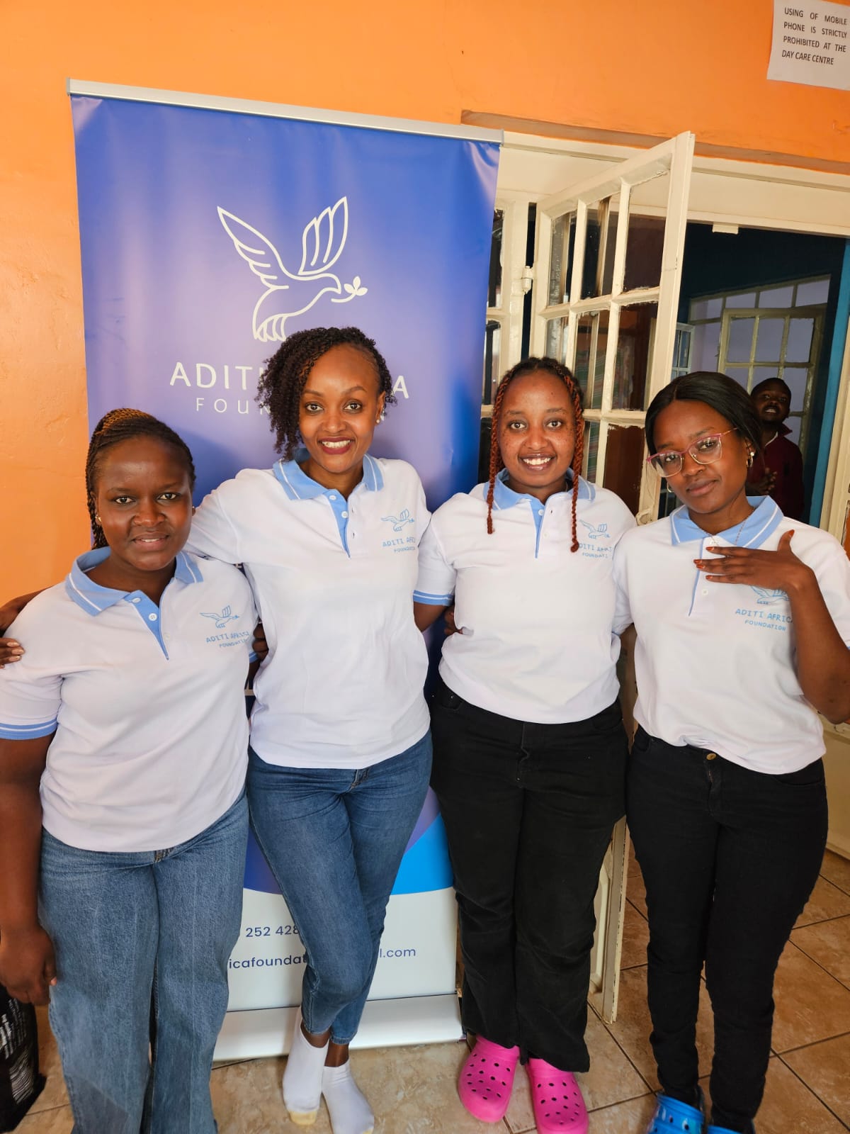 The ADITI Africa team delivering support to communities